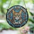 Cat Tabby Memorial Stained Glass Effect Suncatcher